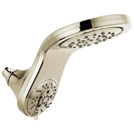 Delta HydrorainH20kinetic 5-Setting Two-In-One Shower Head 58581-PN25-PK